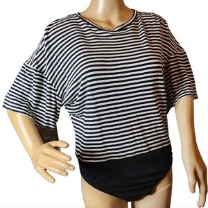 Kendall + Kylie linen-blend body suit.